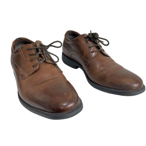 Nunn Bush Devine Plain Toe Oxford Leather Gel Comfort  84723 Men Size 8 - Picture 2 of 16